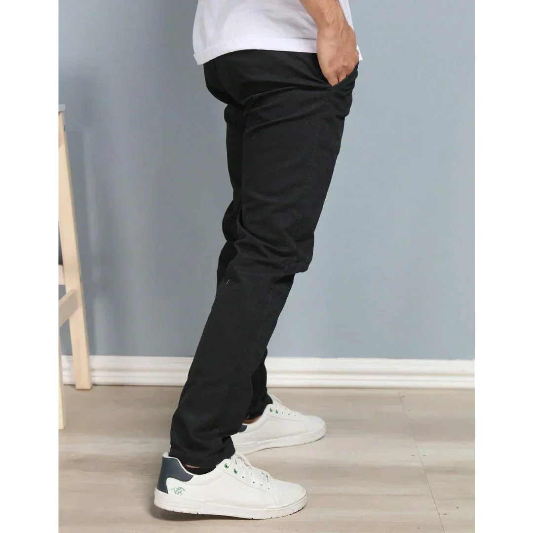 Calça Reta Masculina em Sarja - Kit 4 Unidades