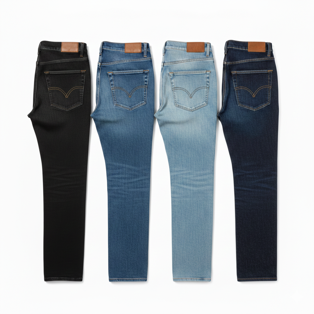 Calça Jeans Masculina com Elastano - Kit 4 Unidades